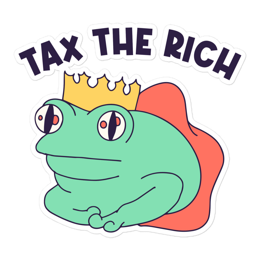 Tax the Rich (Frog) sticker