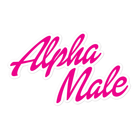Alpha Male (Barbie Font) sticker