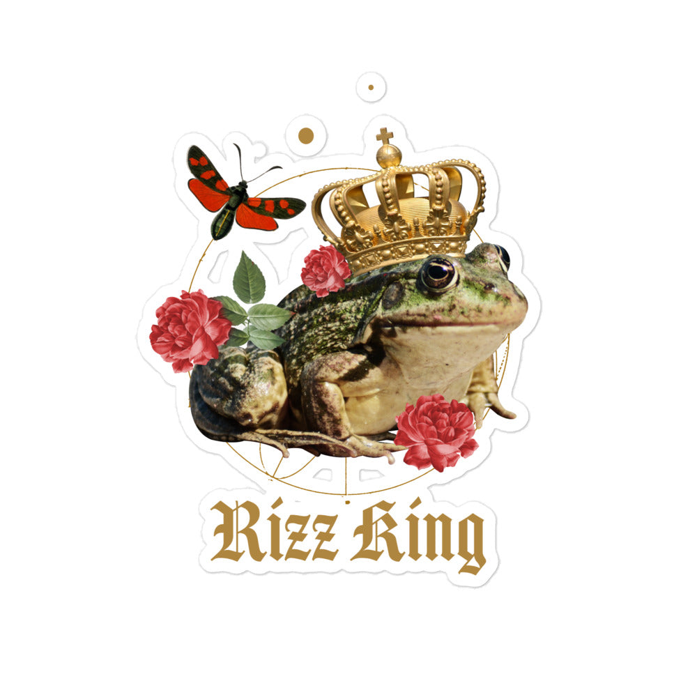 Rizz King (Frog) sticker