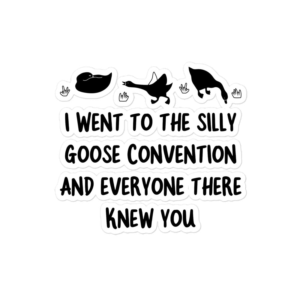 The Silly Goose Convention sticker