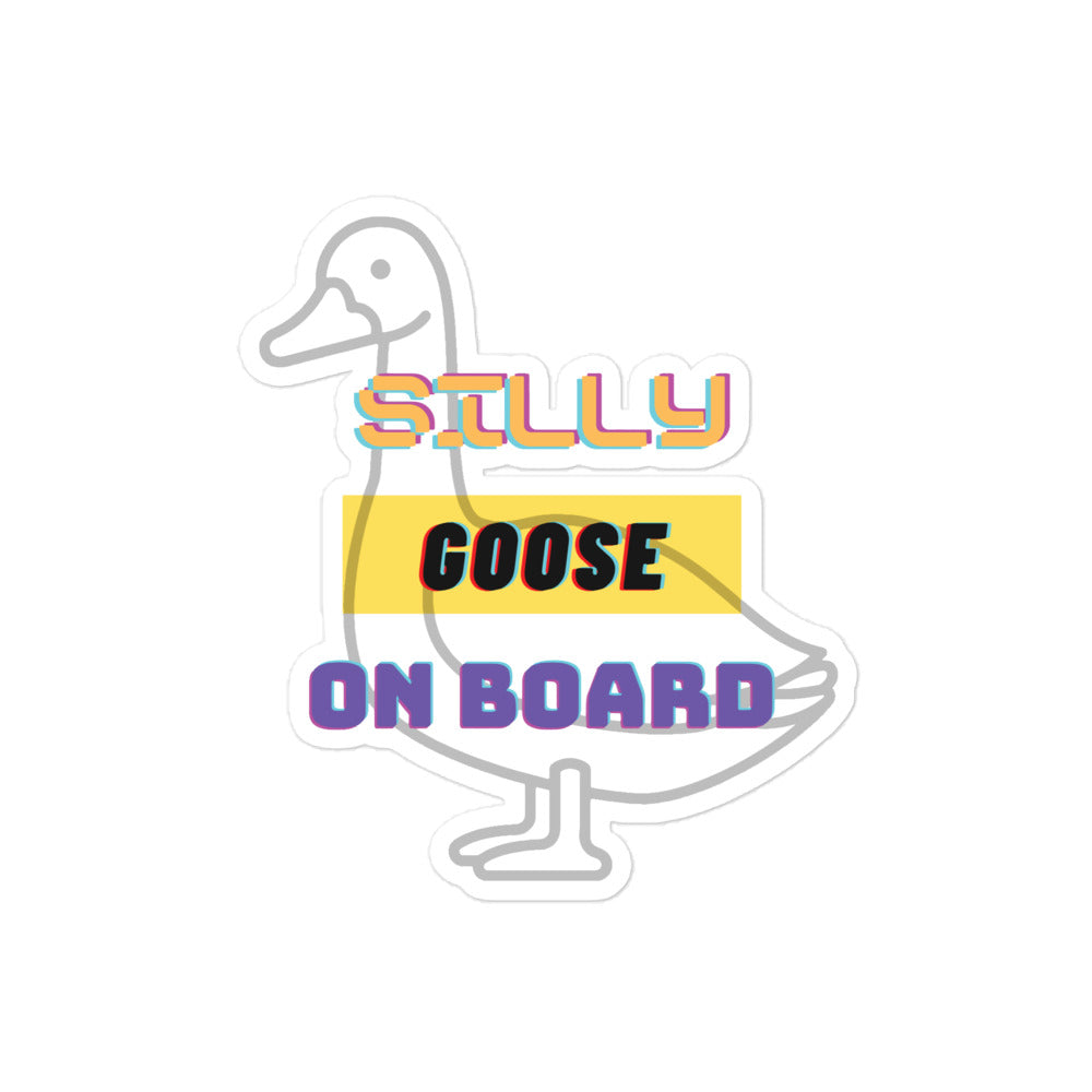 Silly Goose Onboard sticker