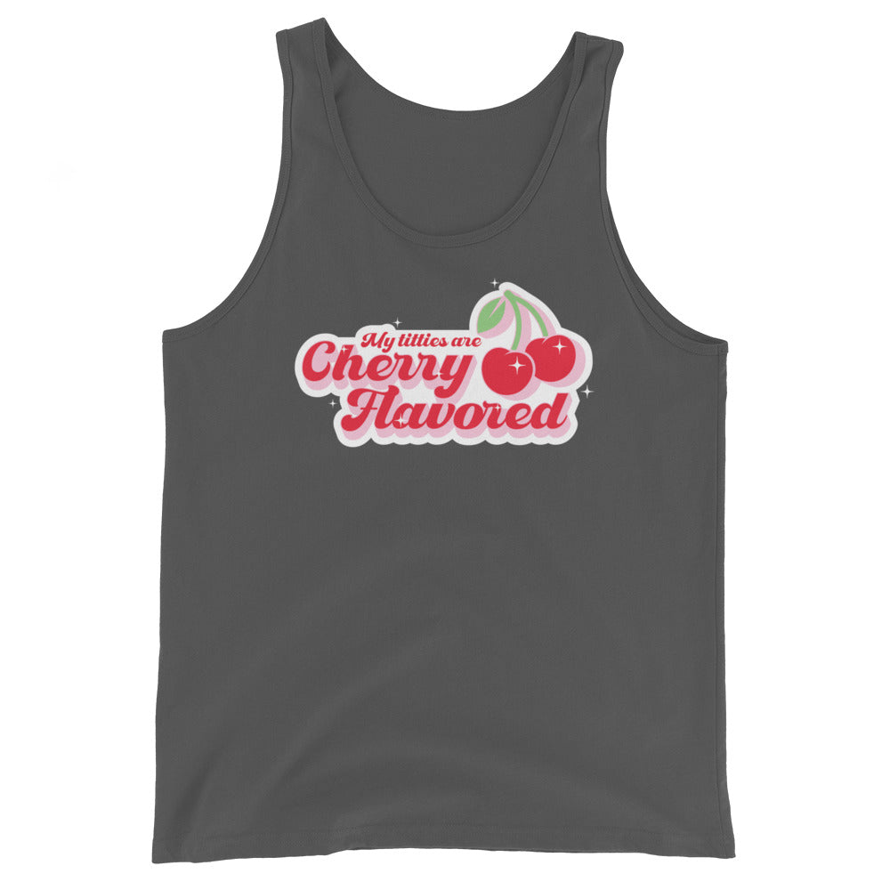 My Titties are Cherry Flavored Unisex Tank Top