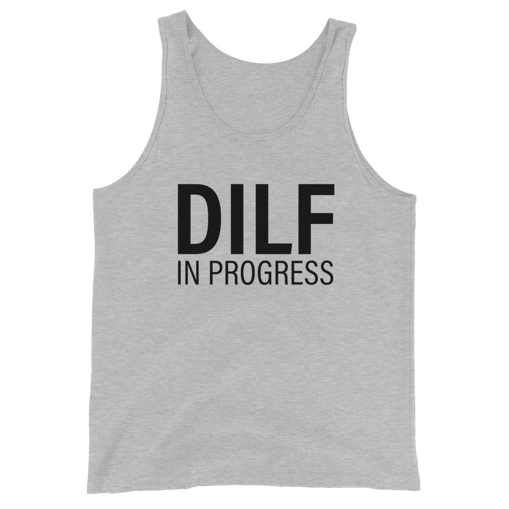 DILF in Progress Unisex Tank Top