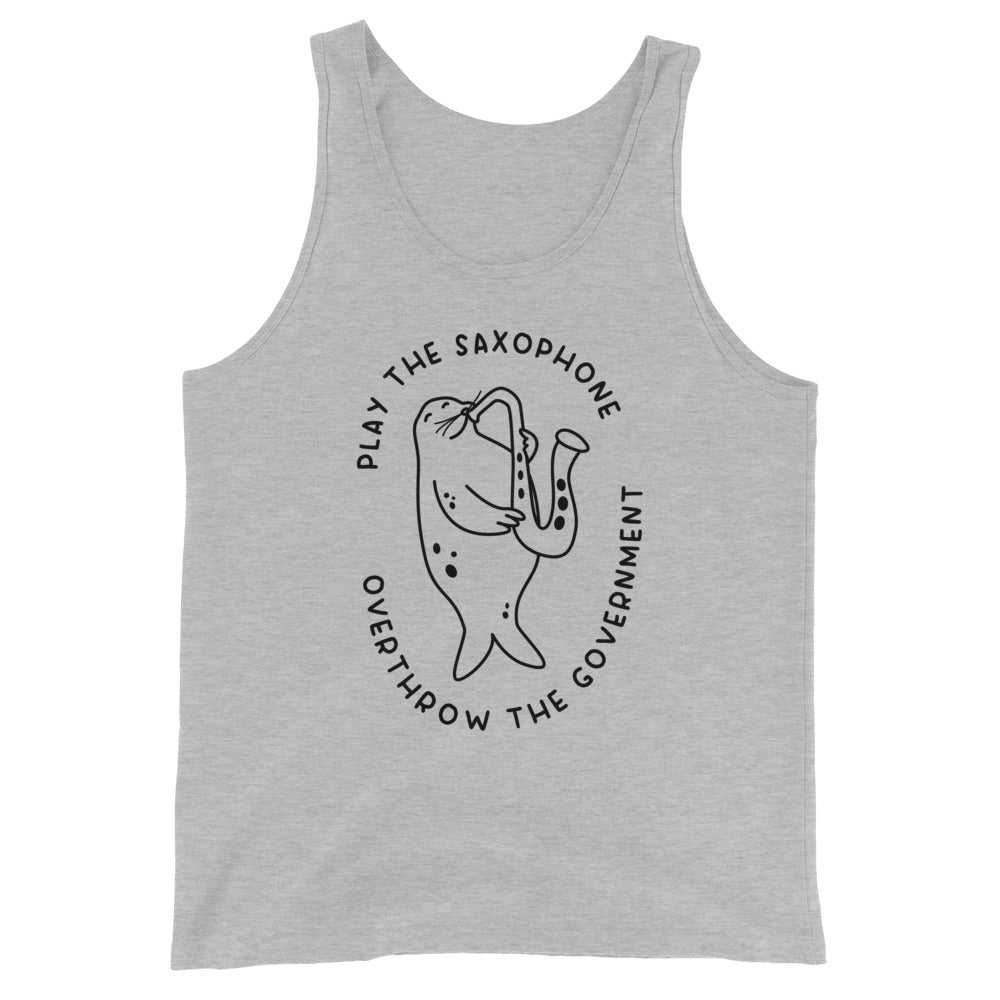 Play the Saxophone Unisex Tank Top