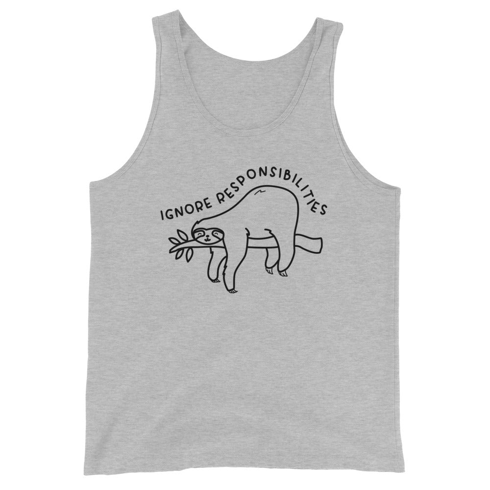 Ignore Responsibilities Unisex Tank Top