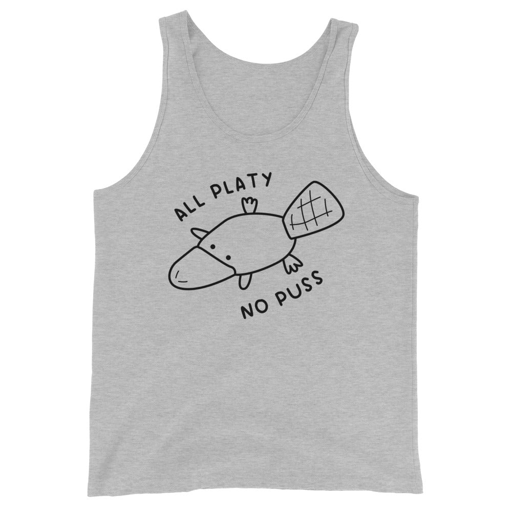 All Platy, No Puss Unisex Tank Top