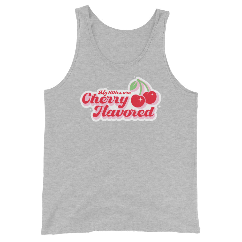 My Titties are Cherry Flavored Unisex Tank Top