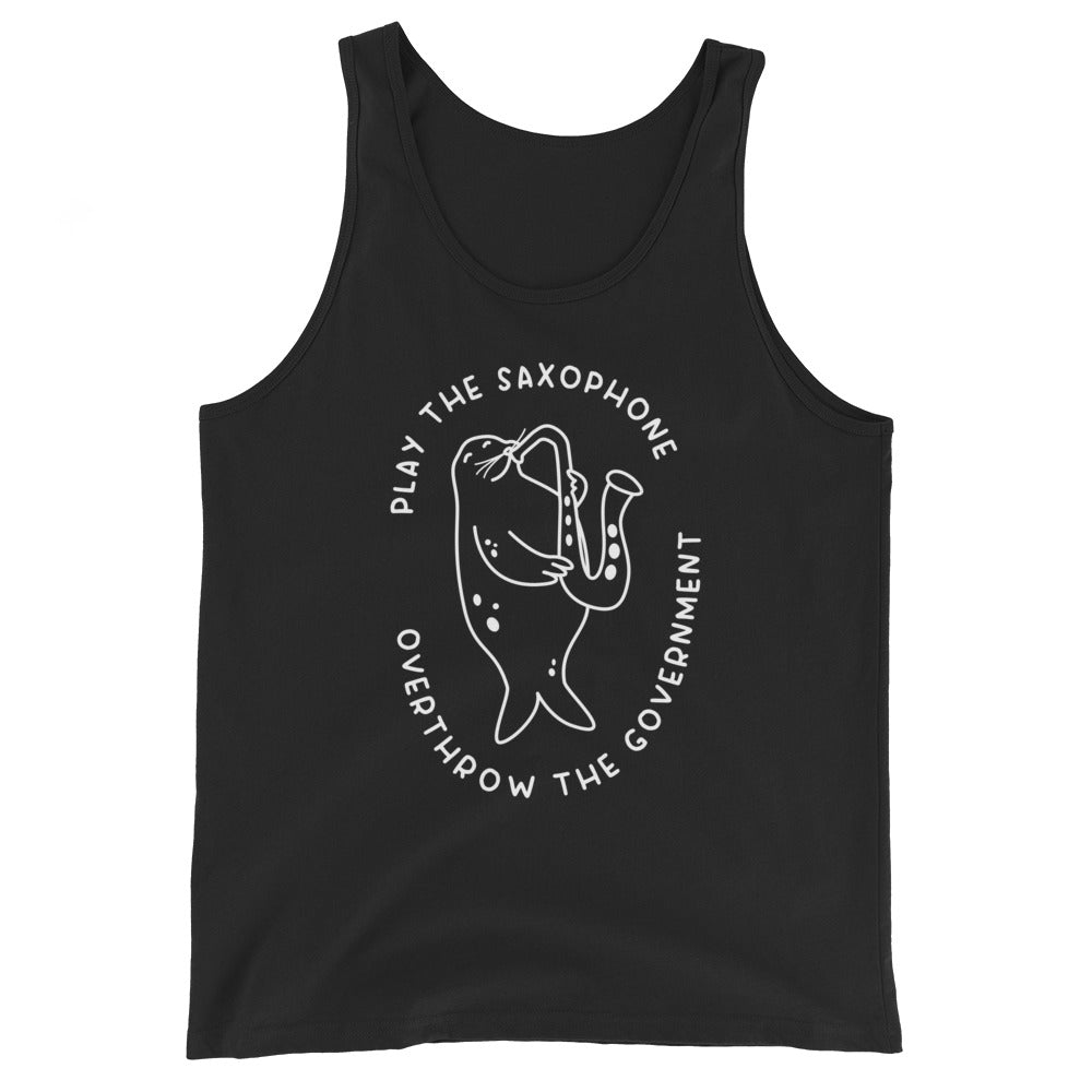 Play the Saxophone Unisex Tank Top