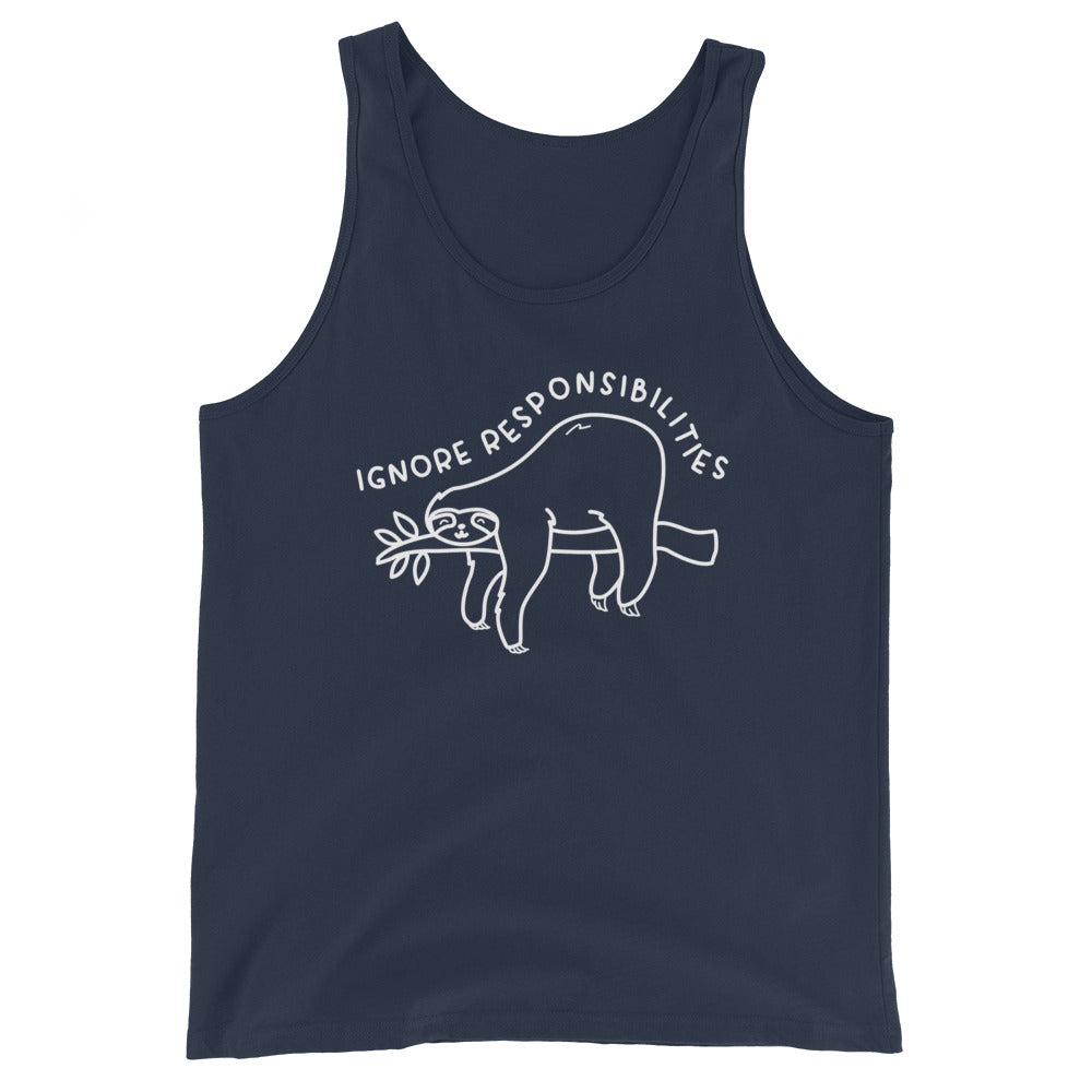 Ignore Responsibilities Unisex Tank Top