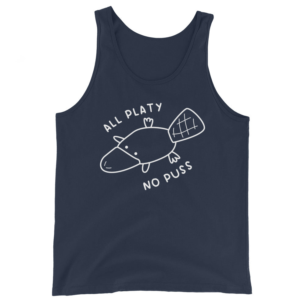 All Platy, No Puss Unisex Tank Top