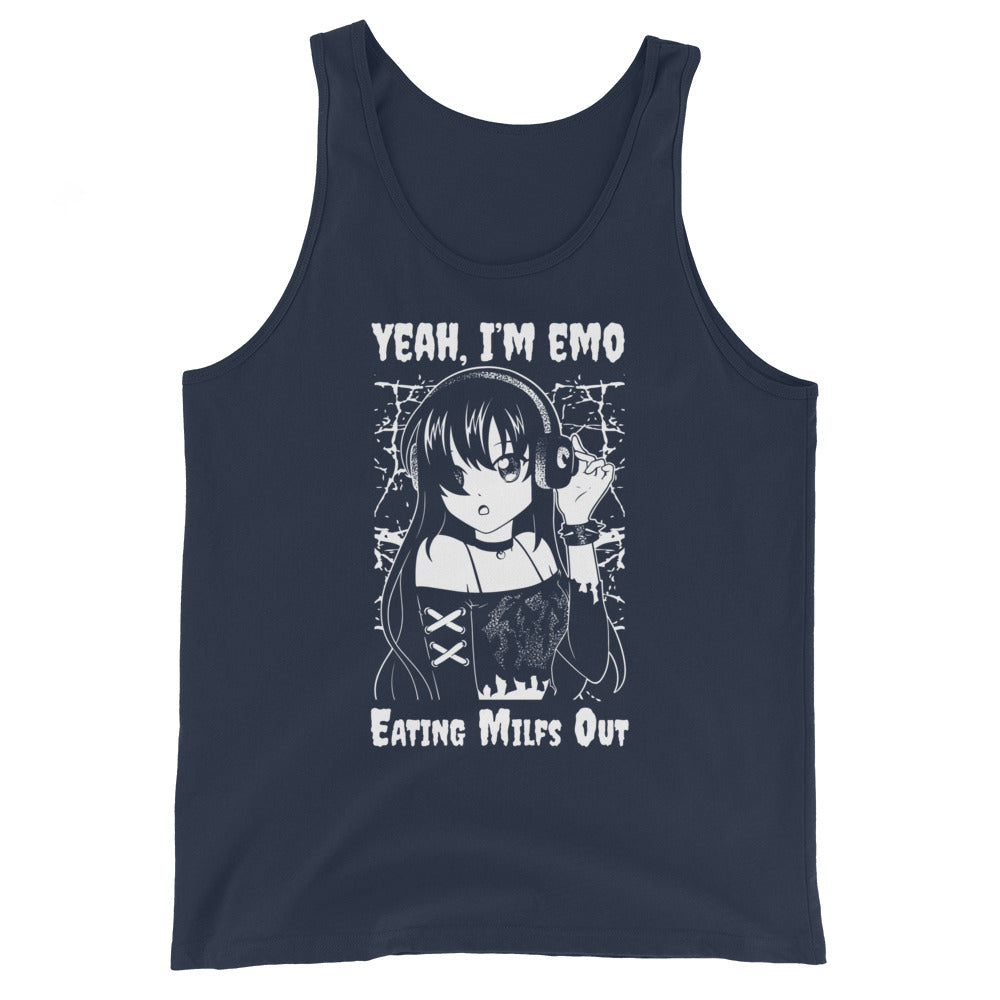 Yeah I'm EMO (Eating Milfs Out) Unisex Tank Top