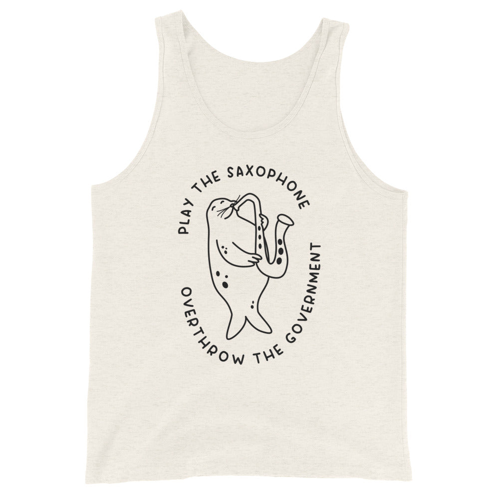 Play the Saxophone Unisex Tank Top