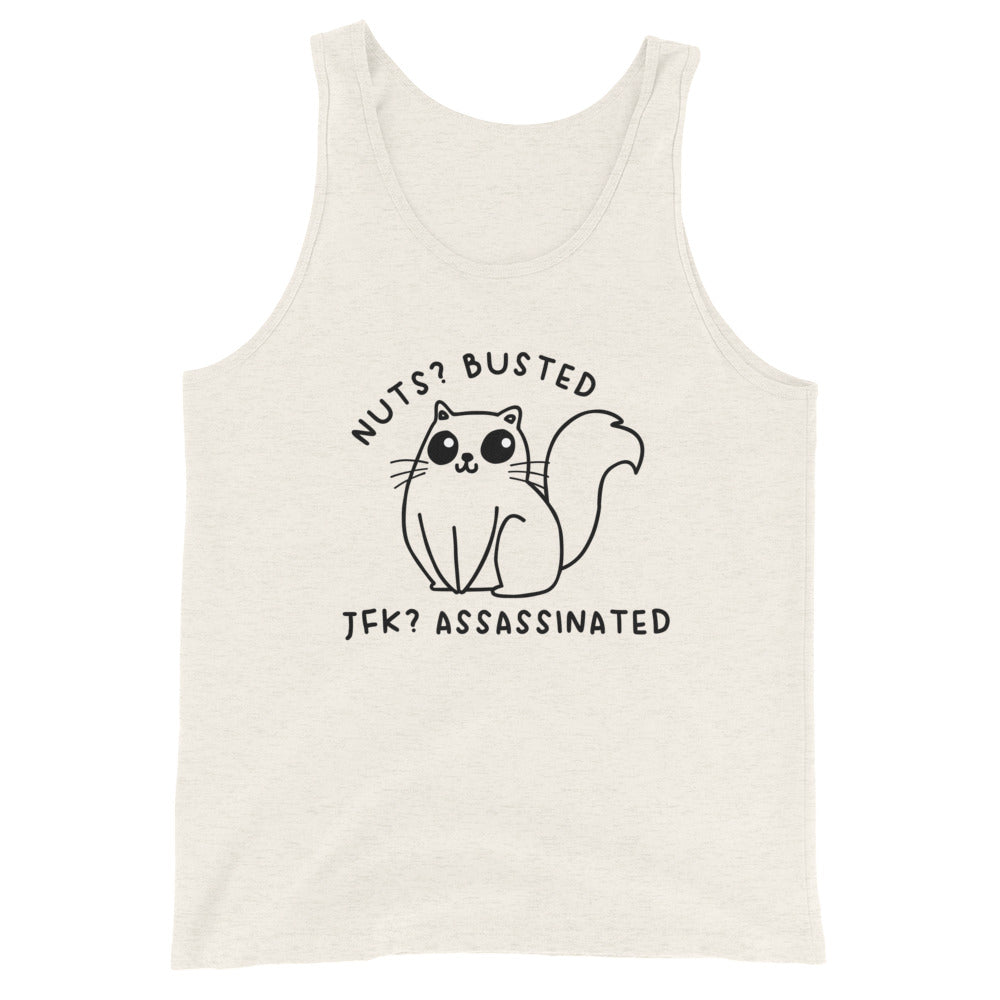 Nuts? Busted Unisex Tank Top