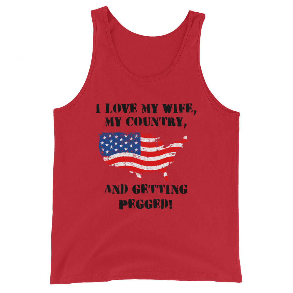 I Love My Country Unisex Tank Top