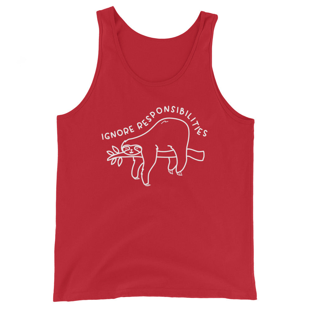 Ignore Responsibilities Unisex Tank Top