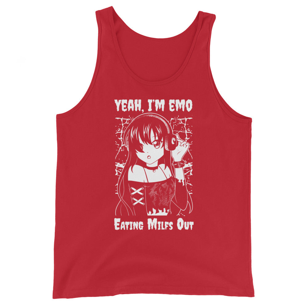 Yeah I'm EMO (Eating Milfs Out) Unisex Tank Top