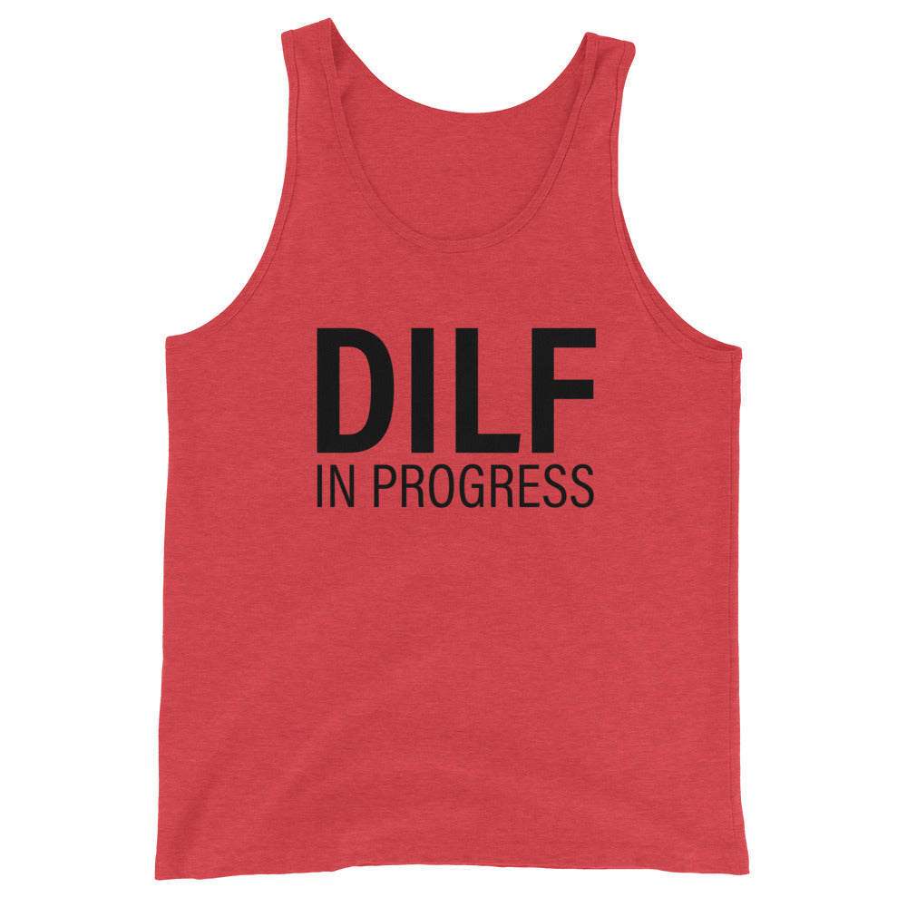 DILF in Progress Unisex Tank Top