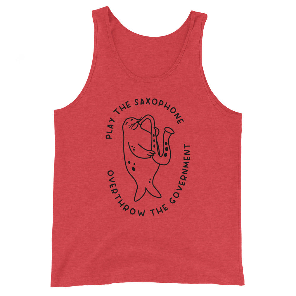 Play the Saxophone Unisex Tank Top