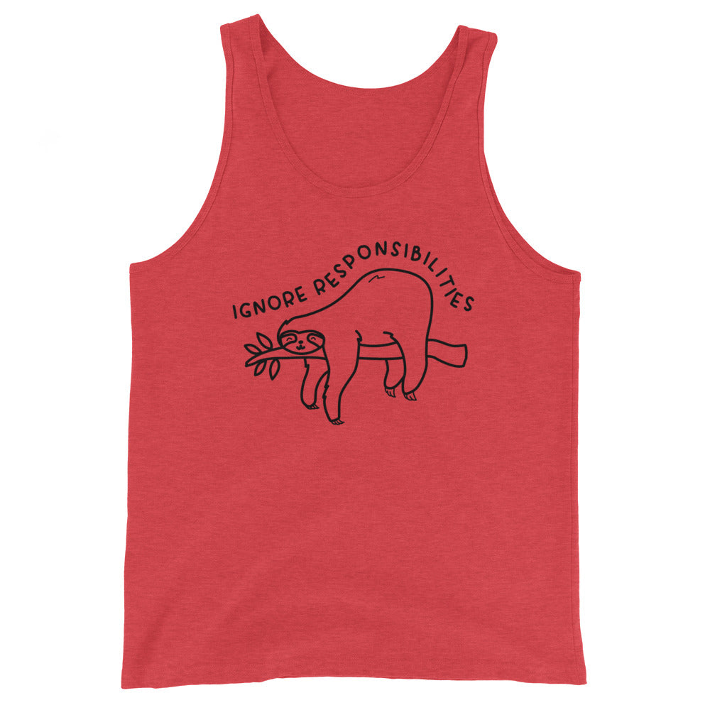 Ignore Responsibilities Unisex Tank Top