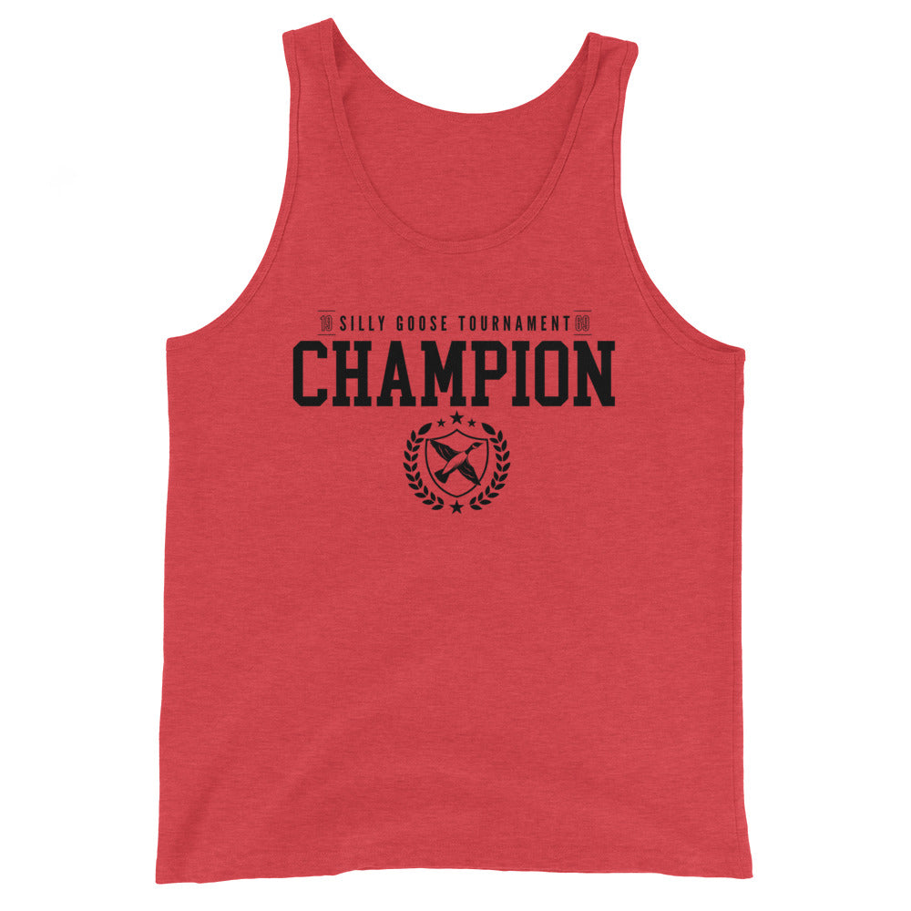 Silly Goose Tournament Champion Unisex Tank Top