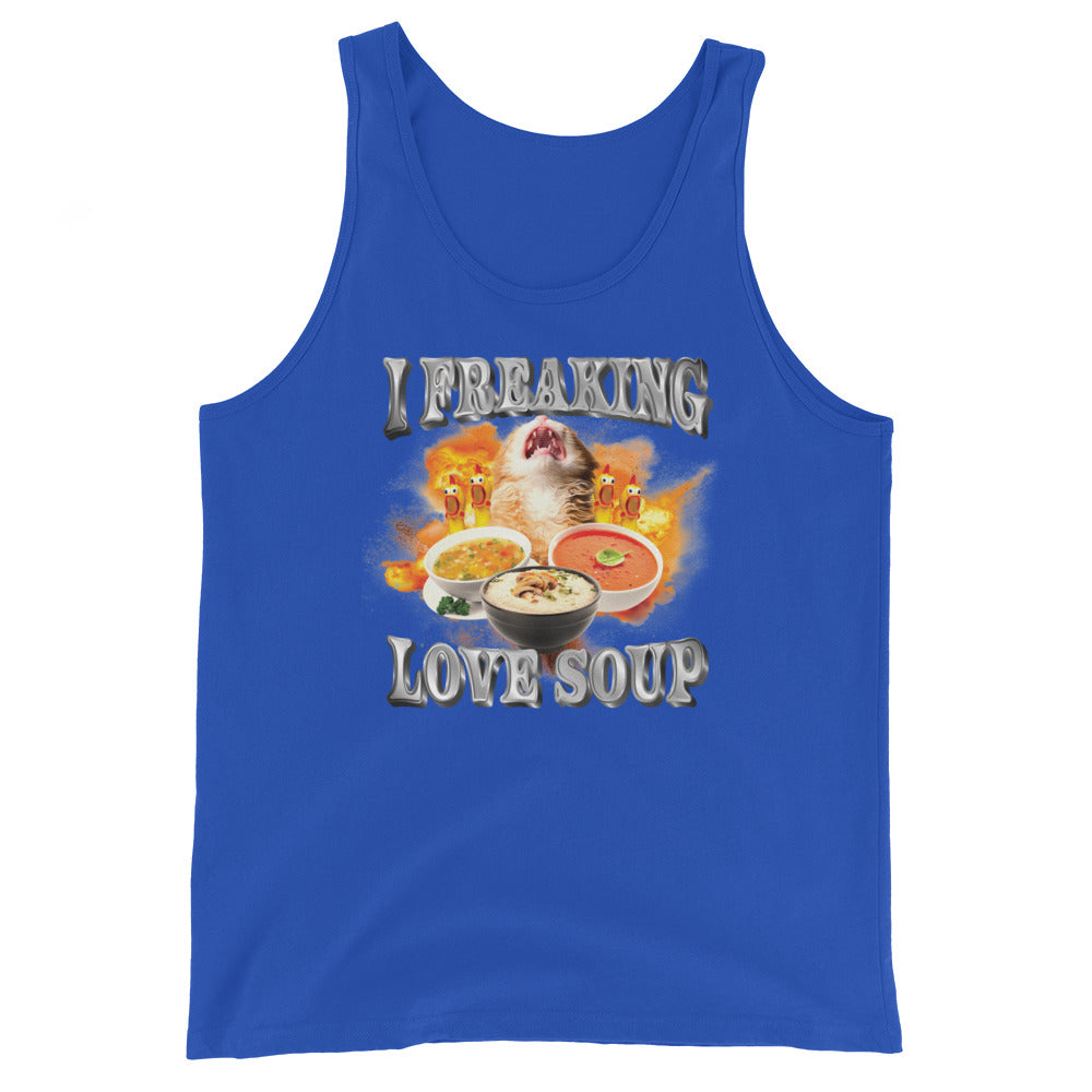 I Freaking Love Soup (Clean) Unisex Tank Top