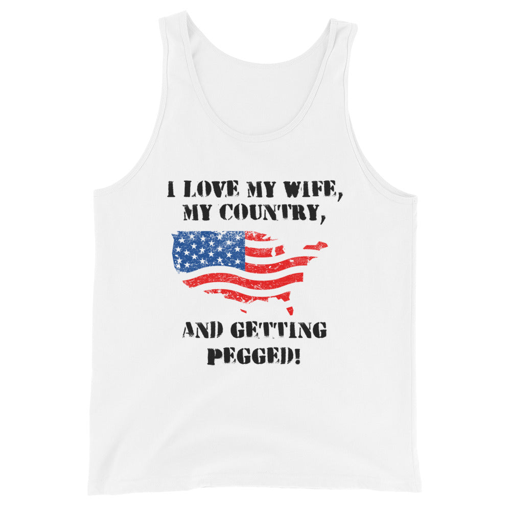 I Love My Country Unisex Tank Top