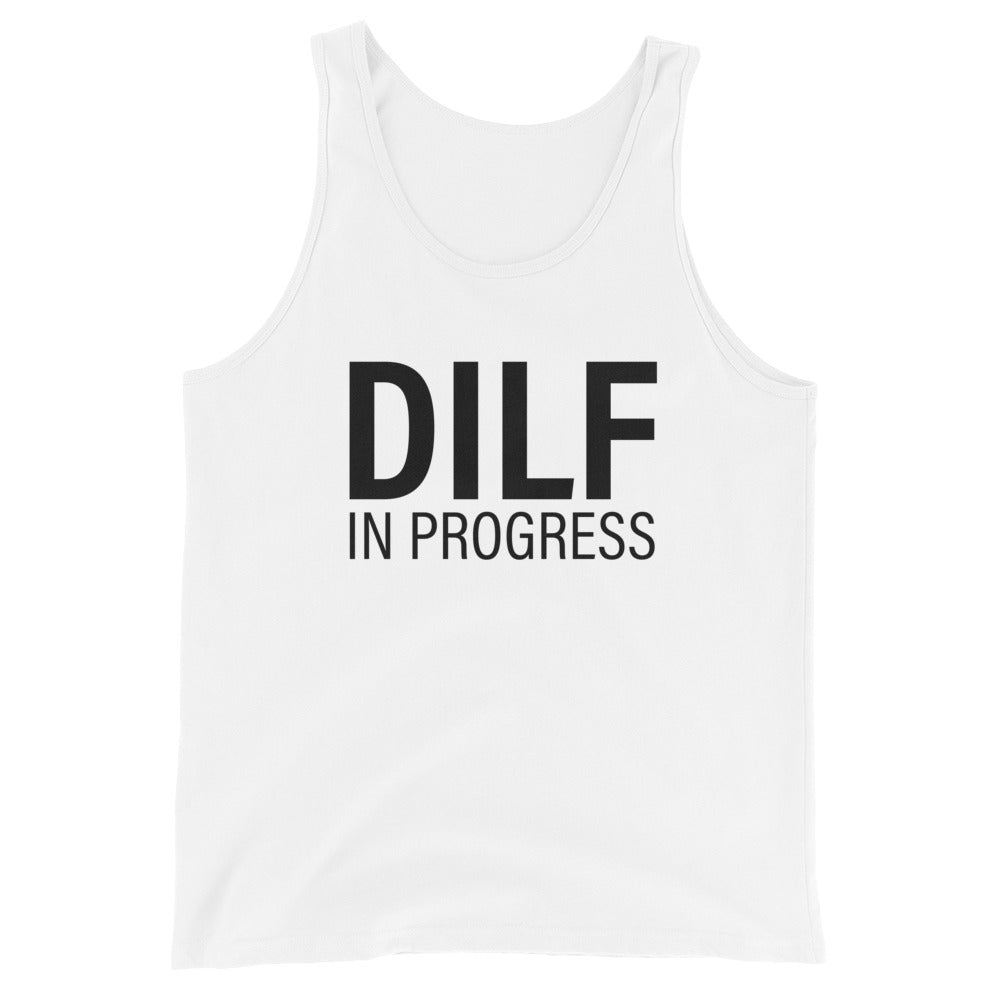 DILF in Progress Unisex Tank Top