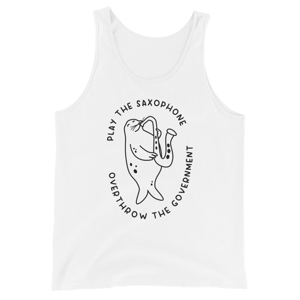 Play the Saxophone Unisex Tank Top