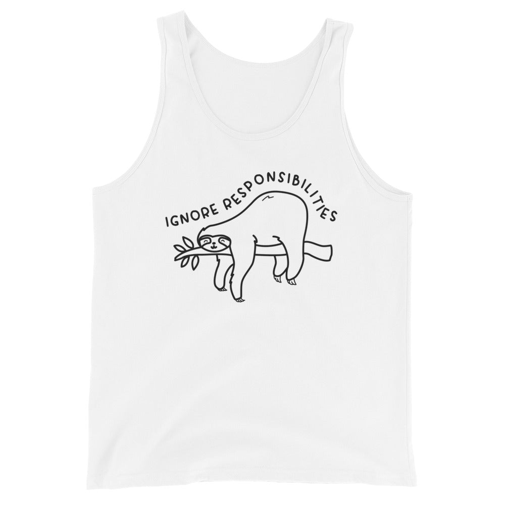 Ignore Responsibilities Unisex Tank Top