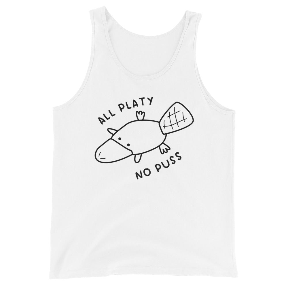 All Platy, No Puss Unisex Tank Top