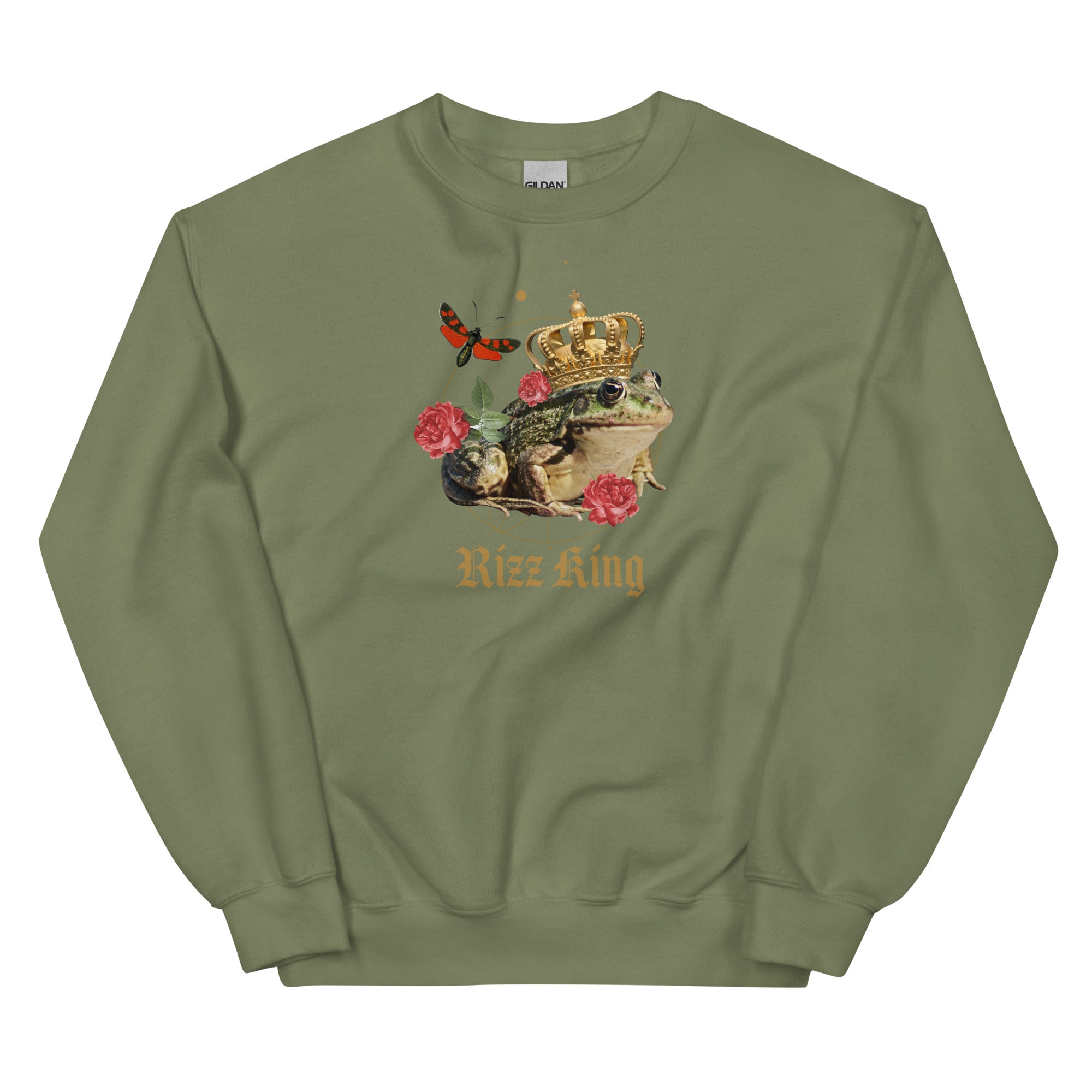 Rizz King (Frog) Unisex Sweatshirt