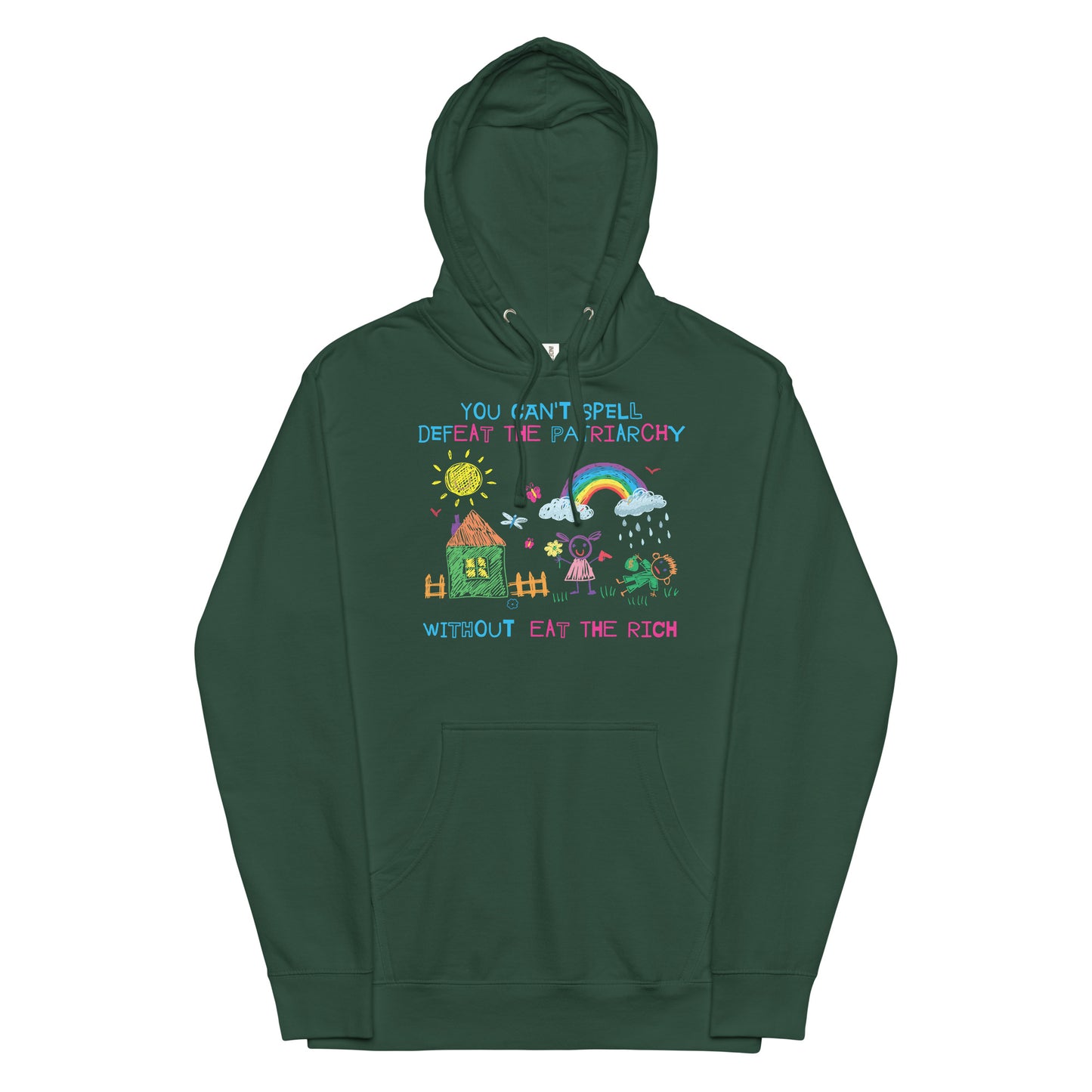 You Can't Spell Defeat the Patriarchy Without Eat the Rich Unisex hoodie