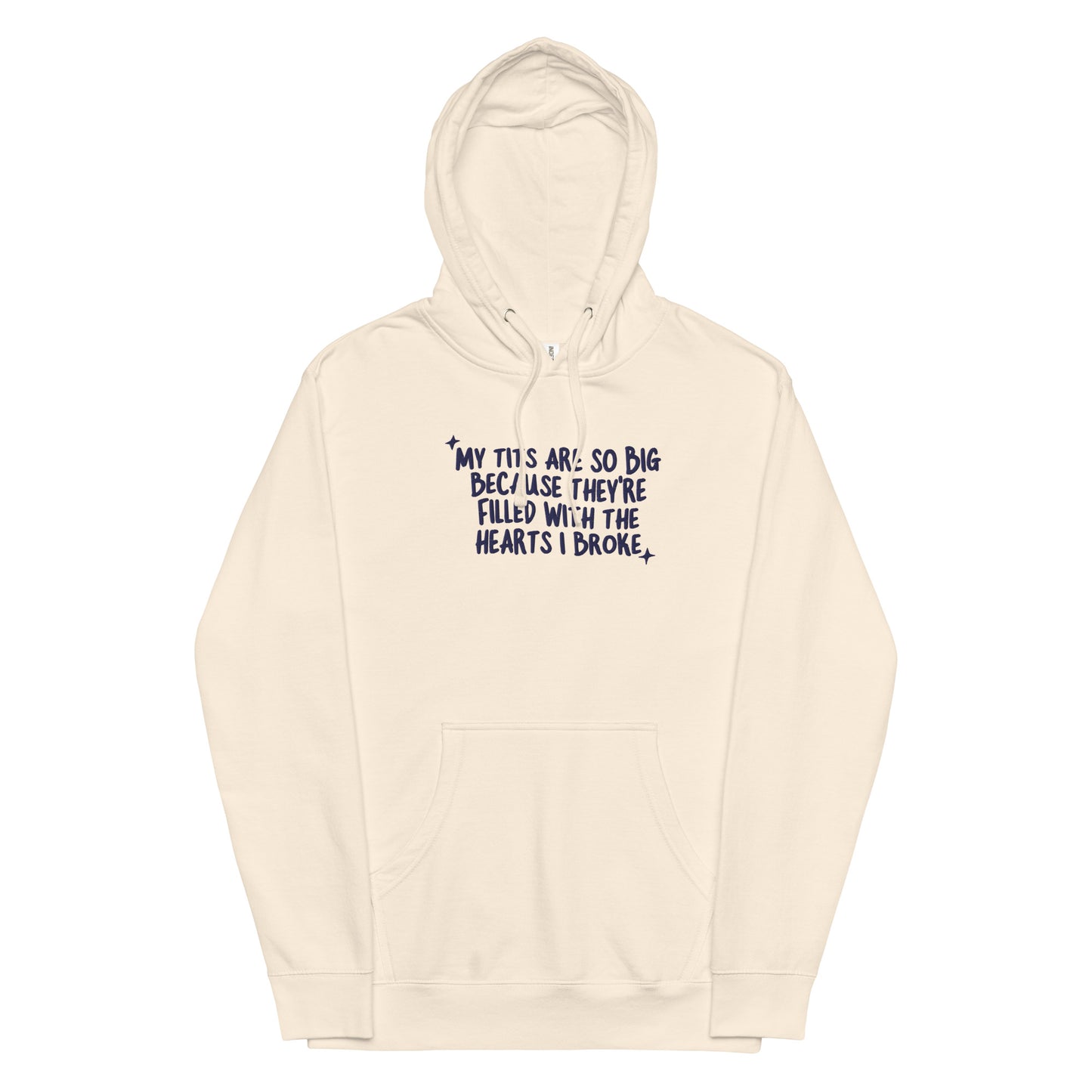My Tits Are So Big (Hearts I Broke) Embroidered Unisex hoodie