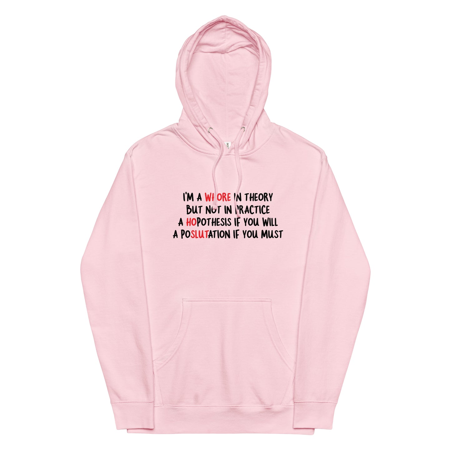 A Whore in Theory but Not in Practice Unisex hoodie