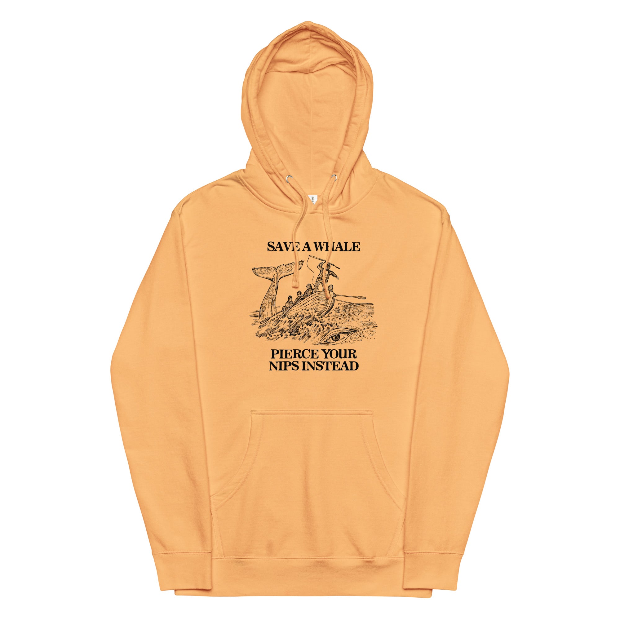 Save a Whale Pierce Your Nips Instead Unisex hoodie