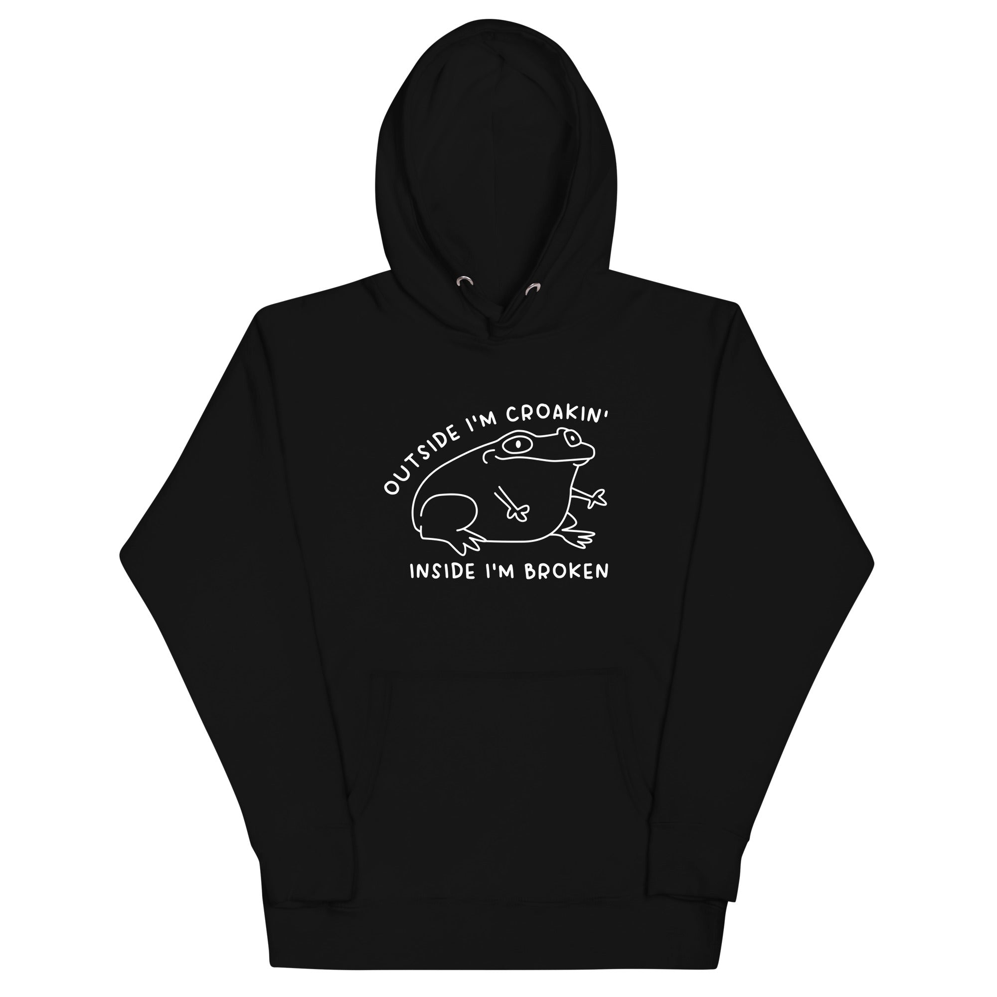 Outside I'm Croakin' Unisex Hoodie