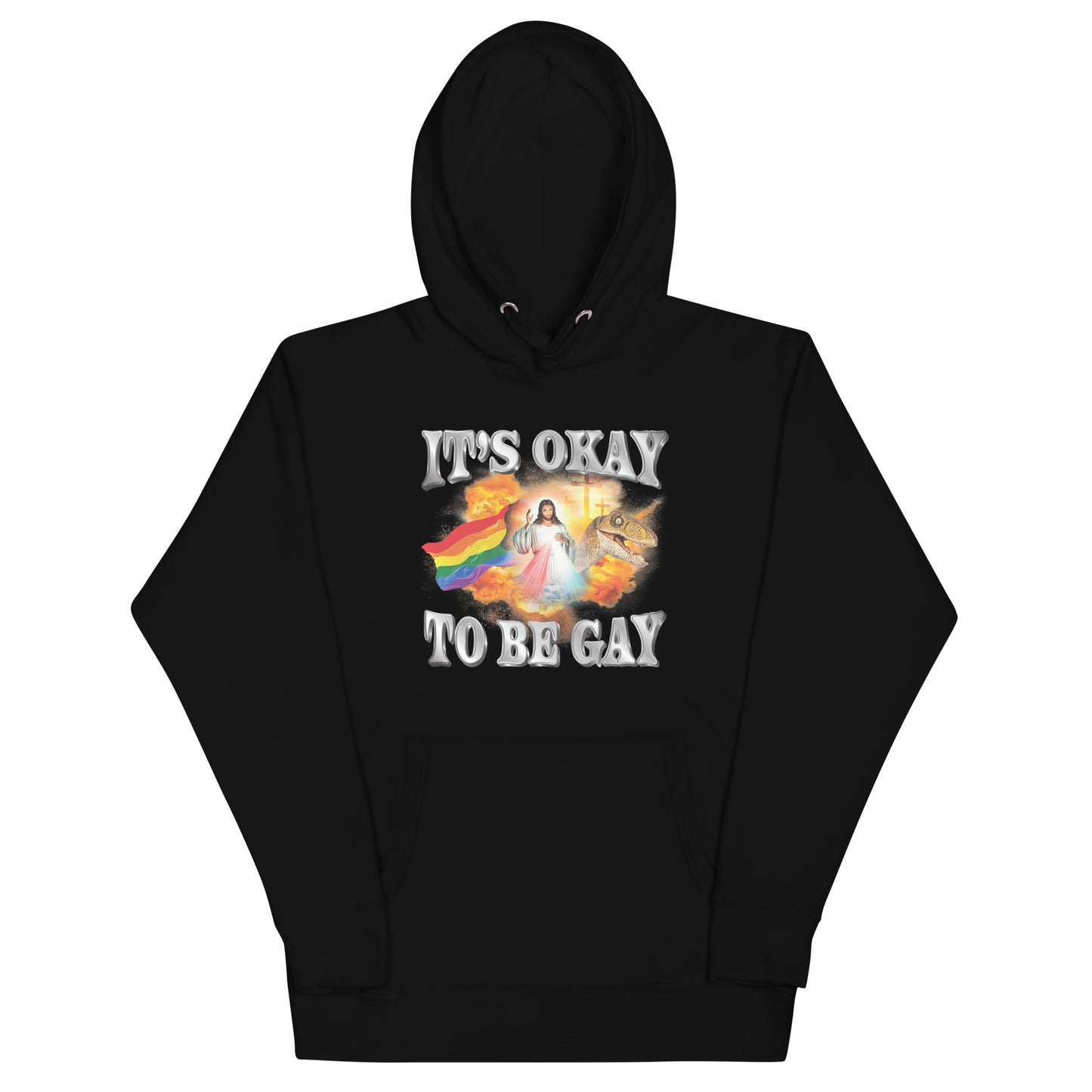 It's Okay to be Gay (Jesus) Unisex Hoodie