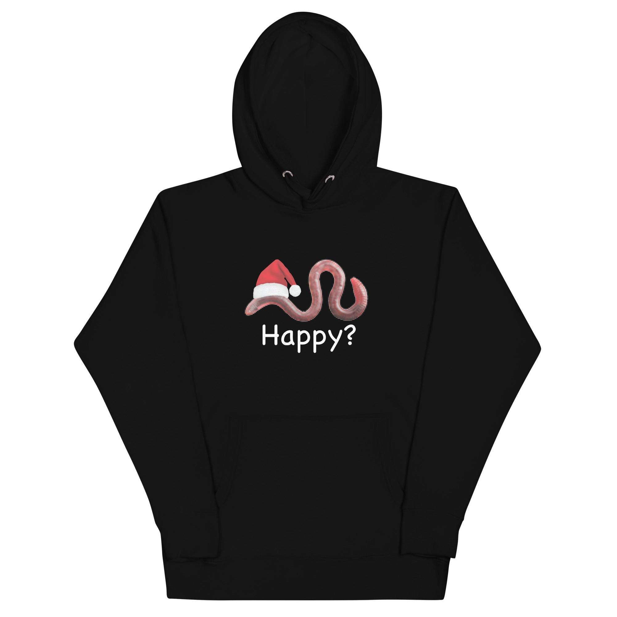 Happy? (Low Res Worm) Unisex Hoodie