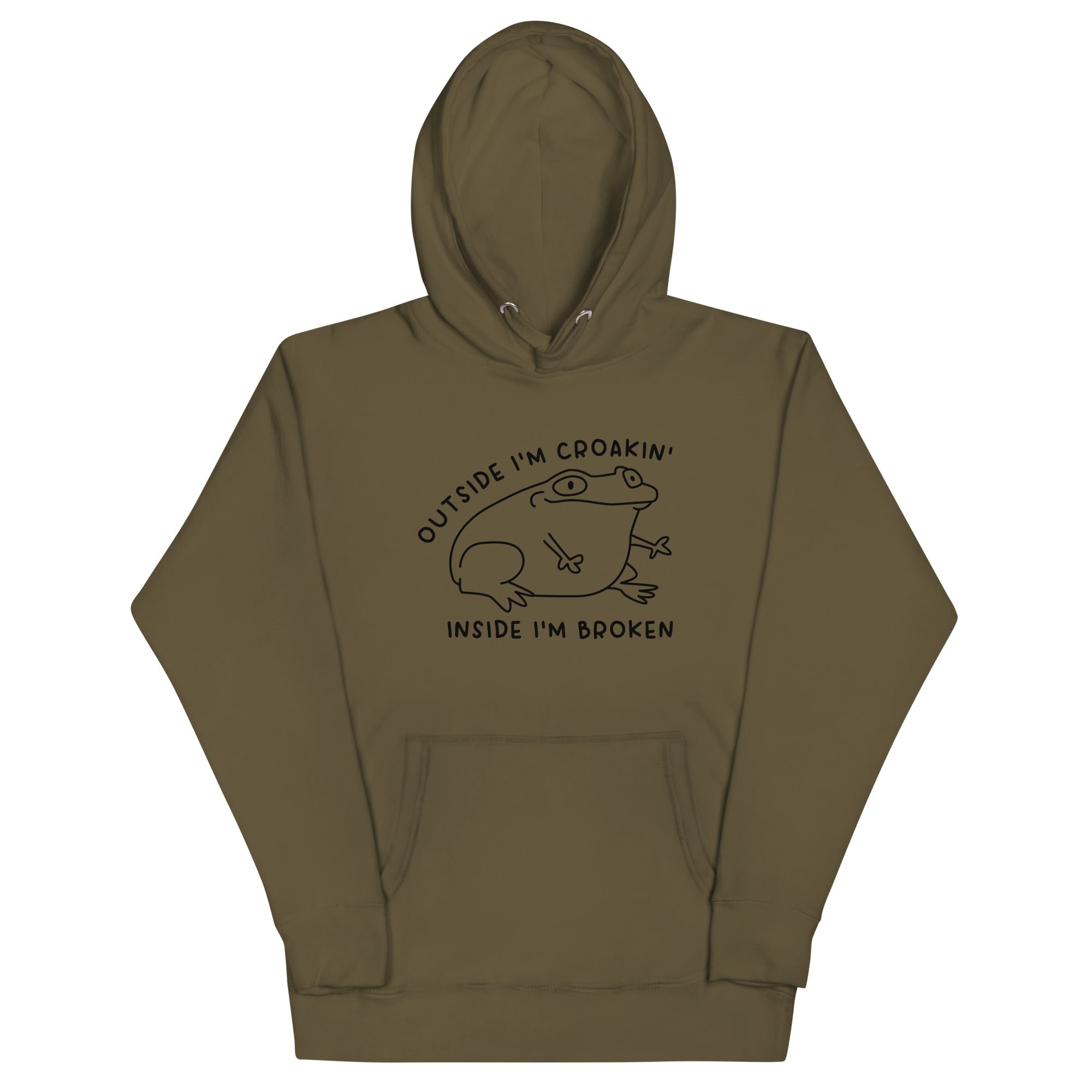 Outside I'm Croakin' Unisex Hoodie