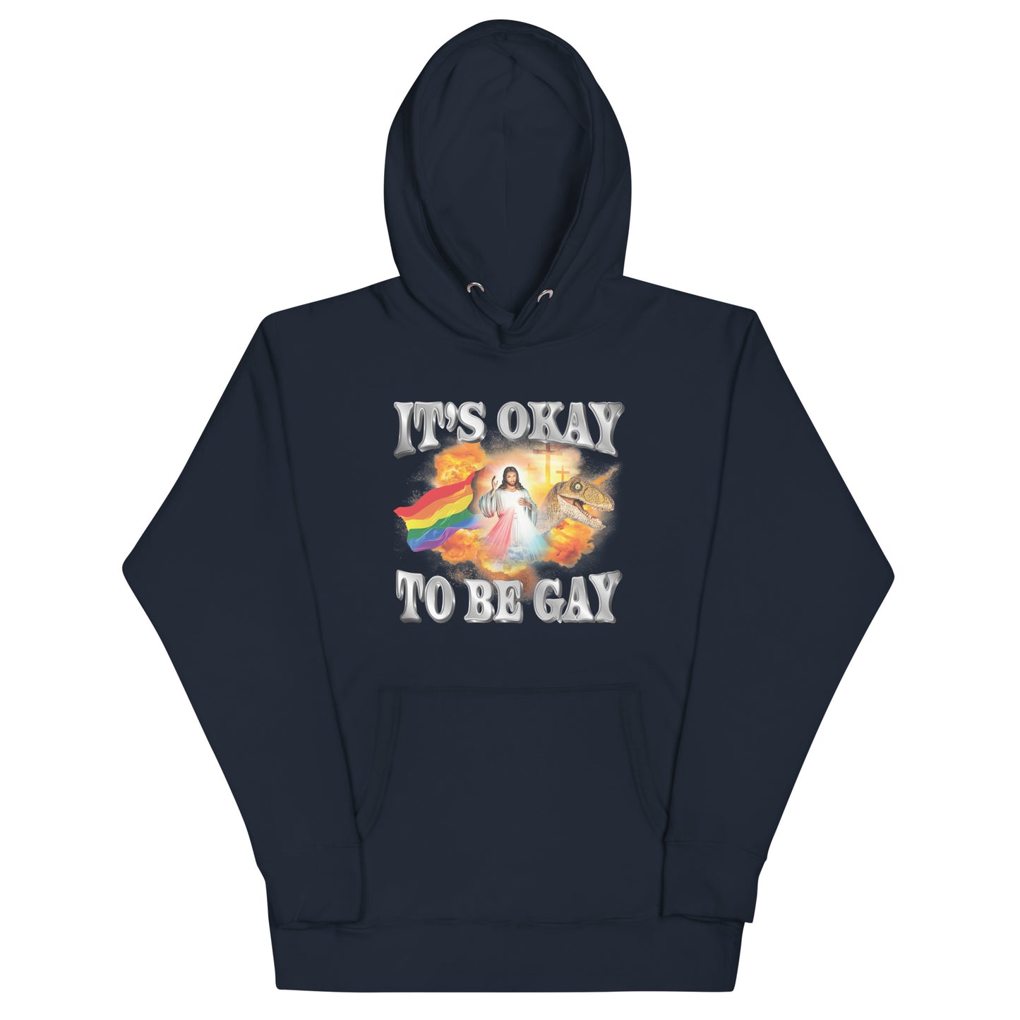 It's Okay to be Gay (Jesus) Unisex Hoodie