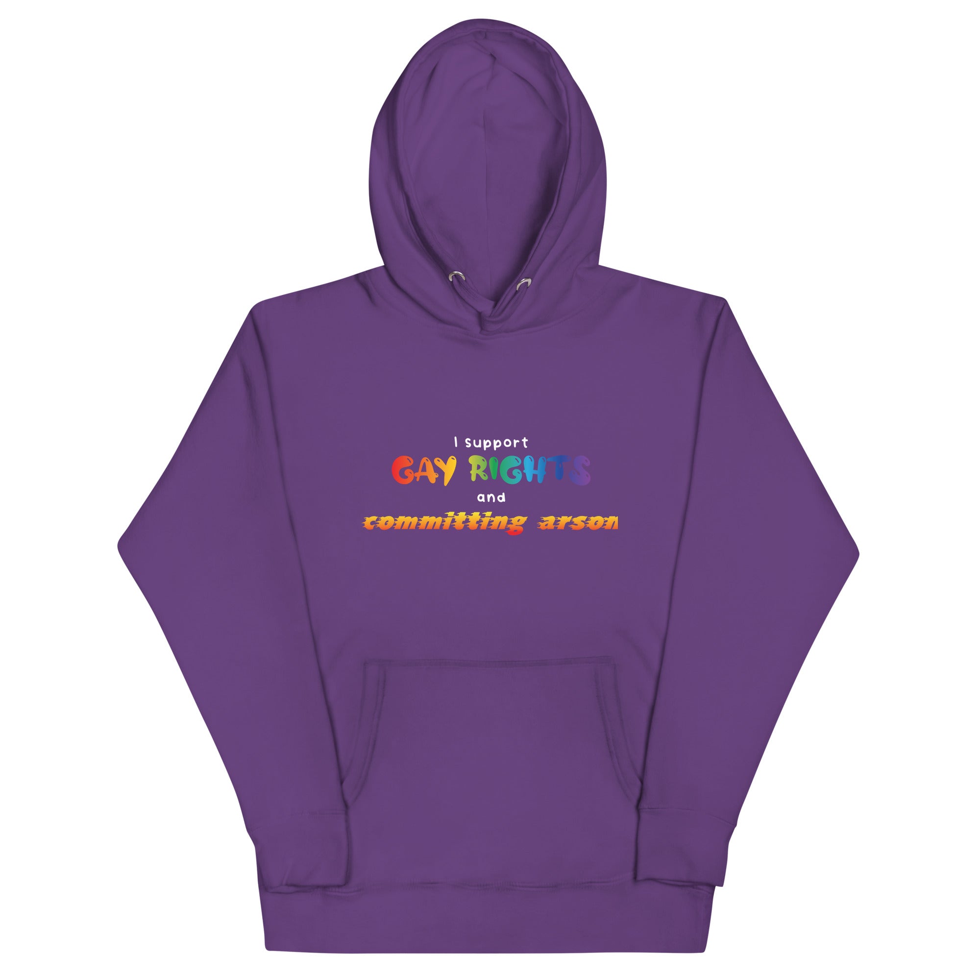 Gay Rights and Committing Arson Unisex Hoodie