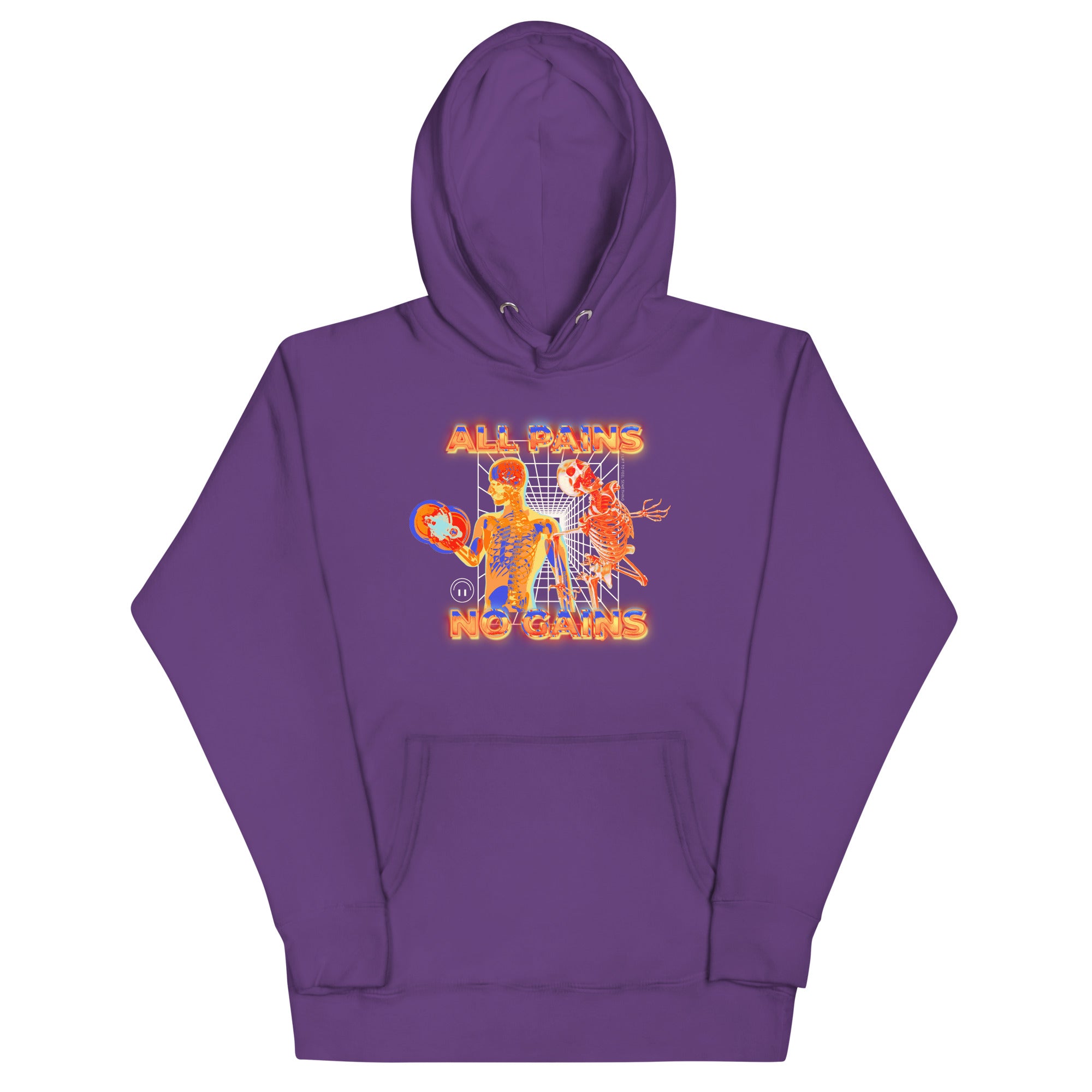 All Pains No Gains (Skeleton) Unisex Hoodie