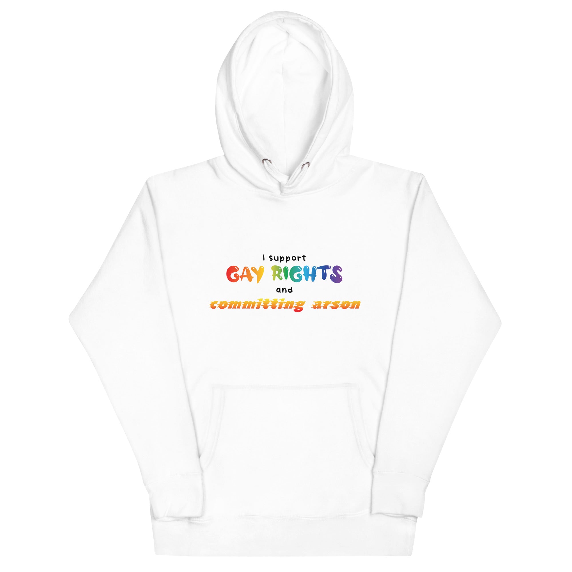 Gay Rights and Committing Arson Unisex Hoodie