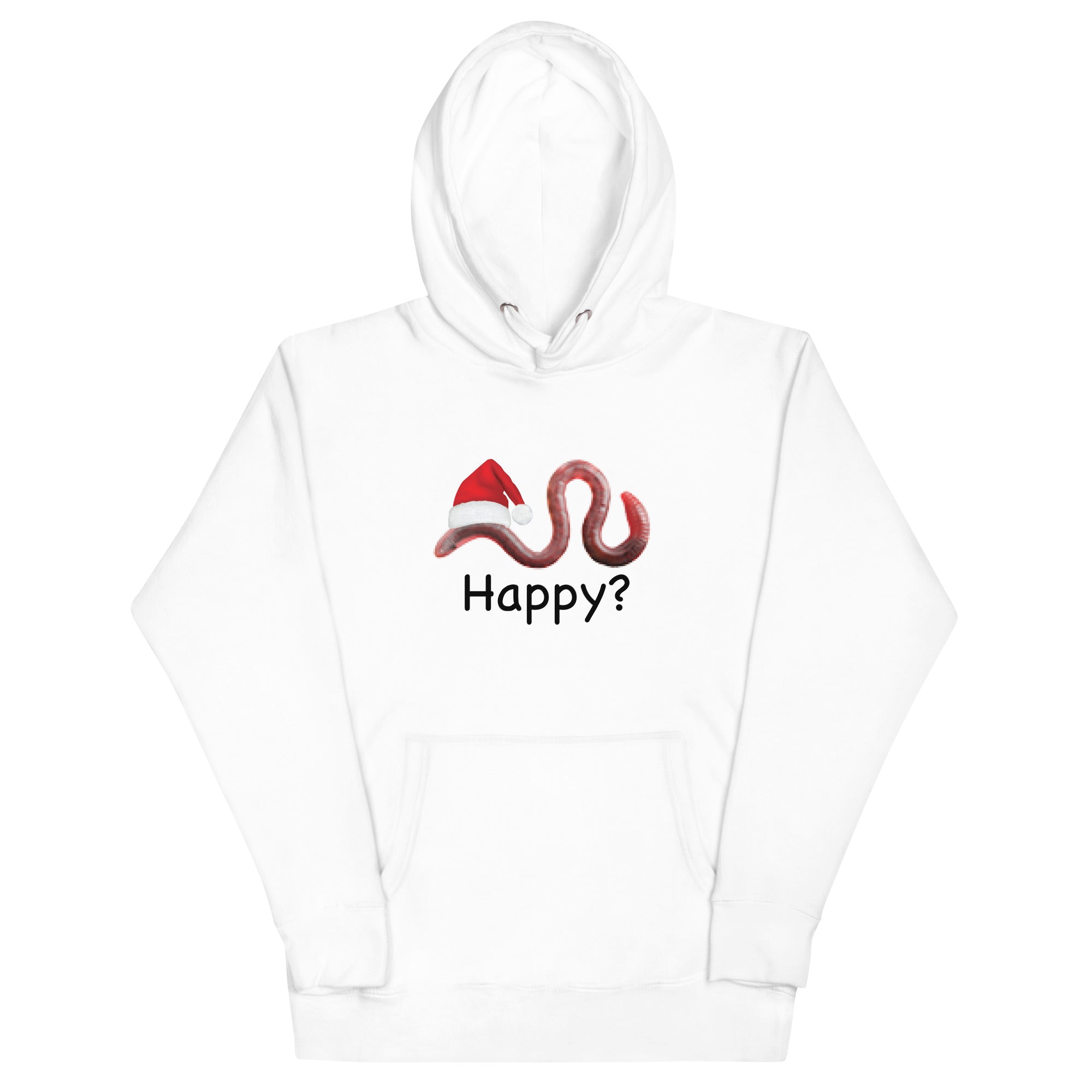 Happy? (Low Res Worm) Unisex Hoodie