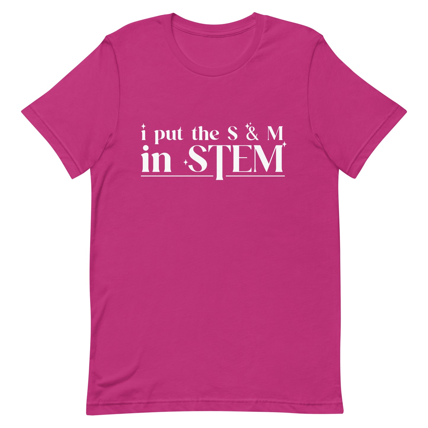 I Put the S & M in STEM Unisex t-shirt