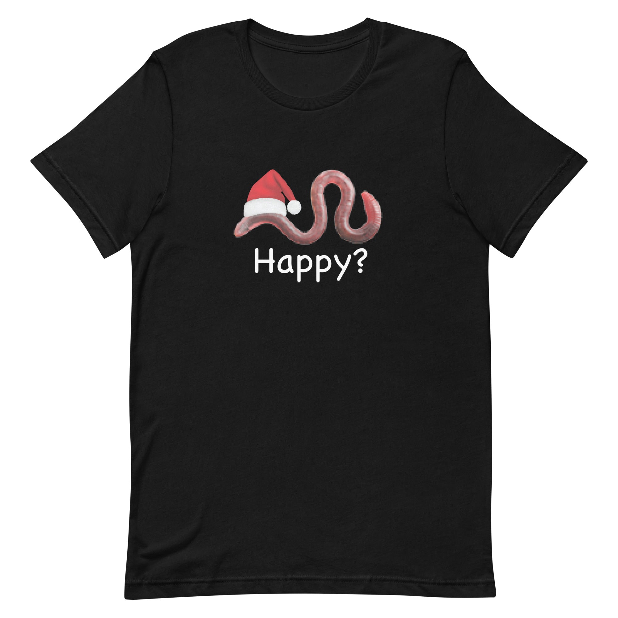 Happy? (Low Res Worm) Unisex t-shirt