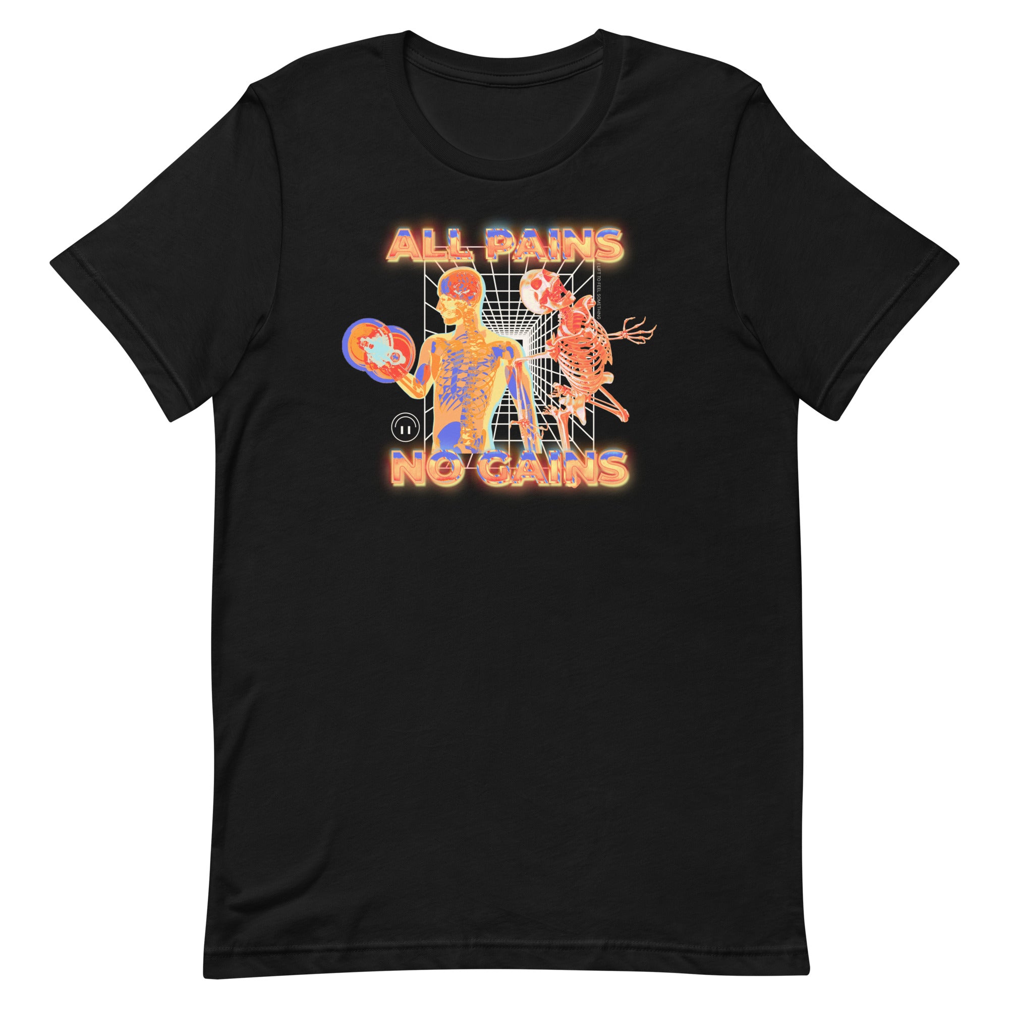 All Pains No Gains (Skeleton) Unisex t-shirt