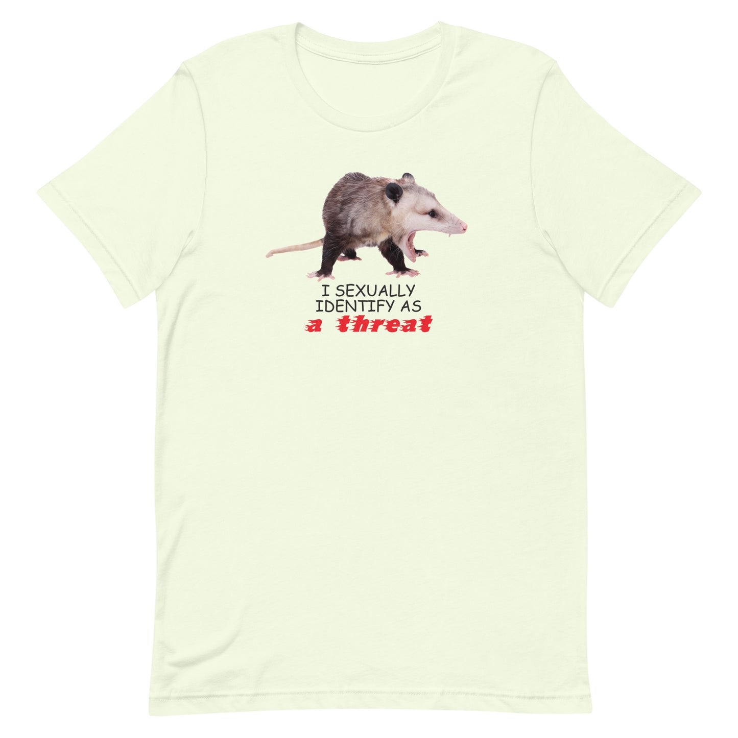 I Identify as a Threat Unisex t-shirt