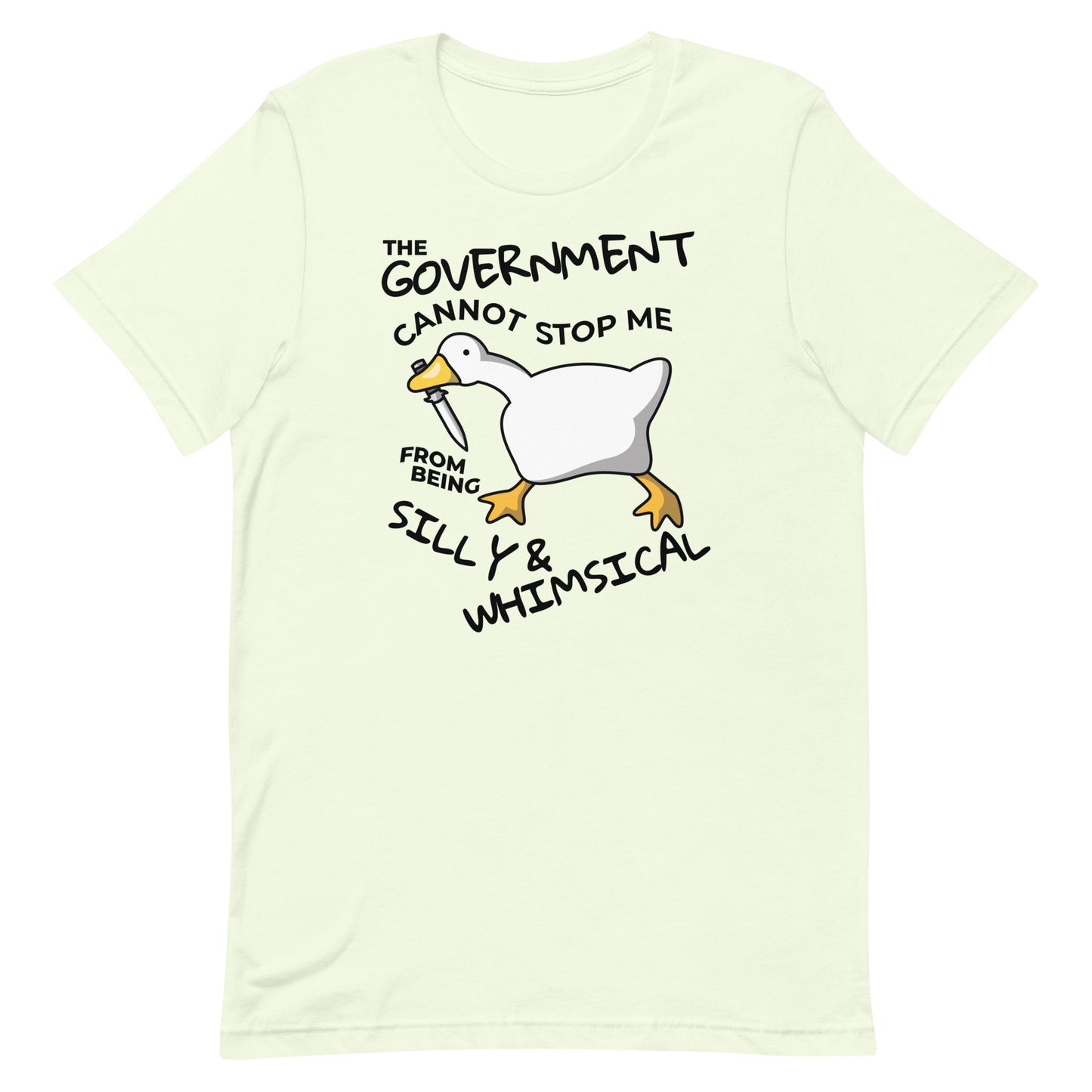 The Government Cannot Stop Me From Being Silly & Whimsical Unisex t-shirt