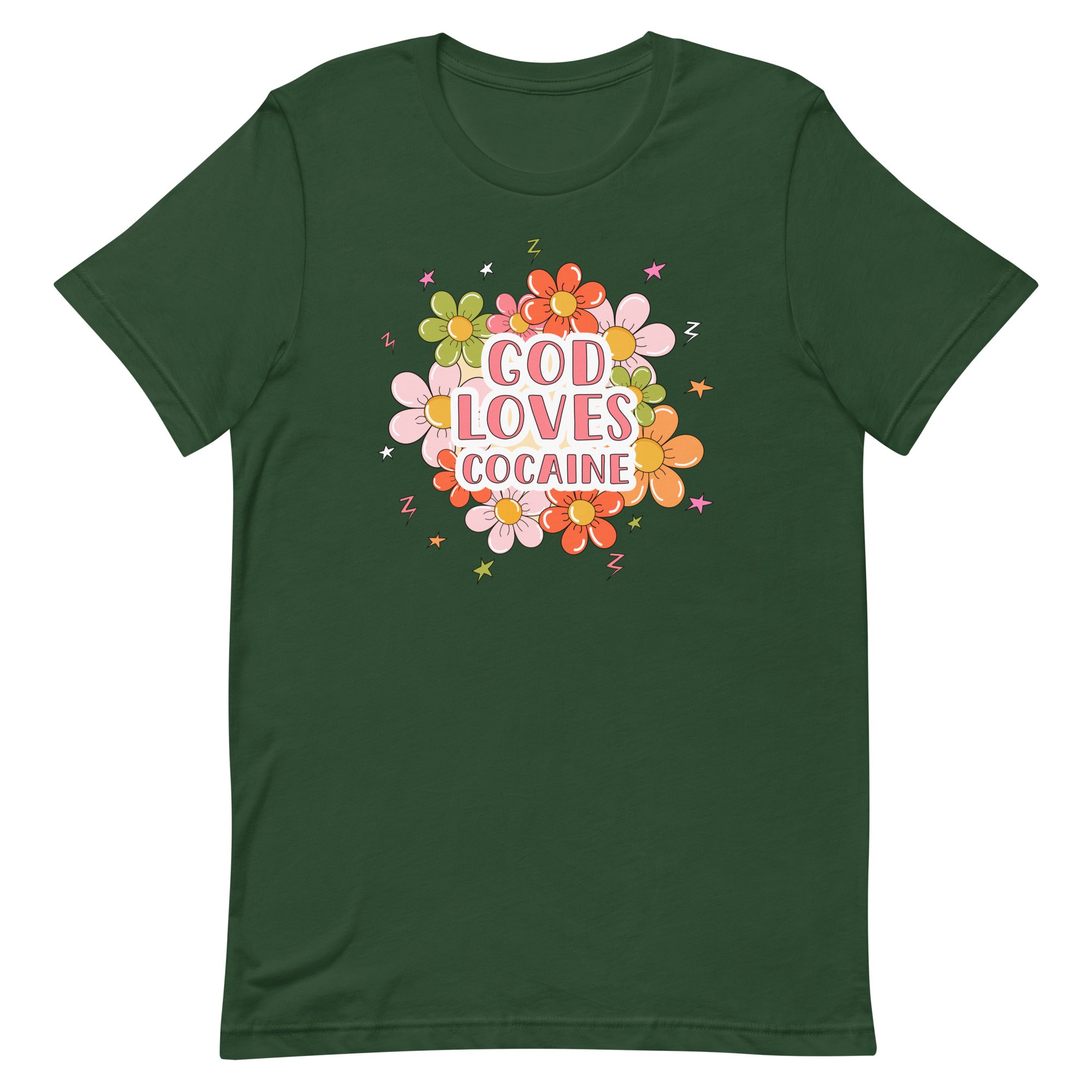 God Loves Cocaine Unisex t-shirt